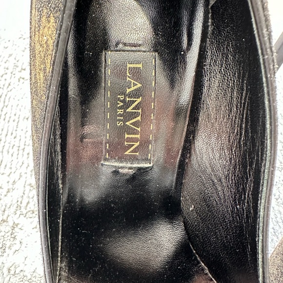 Authentic LANVIN Metallic Gold (Pony Hair) Pumps size 37.5 - Picture 7 of 12